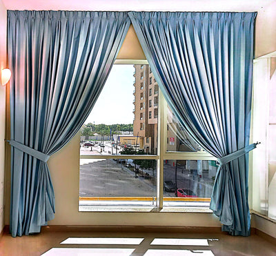 Manual curtain palint Jasmine blackout  With Manual rail