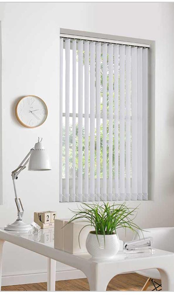 Shadow ice  white Vertical blind